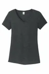 District Women's Perfect Tri V-Neck Tee. DM1350L BLACK FROST