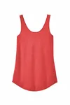 District Women's Perfect Tri Relaxed Tank DT151 Red Frost