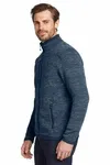 Eddie Bauer Sweater Fleece Full-Zip. EB250 River Blue Navy Heather