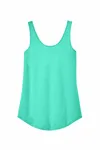 District Women's Perfect Tri Relaxed Tank DT151 Aqua Heather