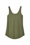 District Women's Perfect Tri Relaxed Tank DT151 Military Green Frost