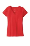 District Women's Re-Tee V-Neck DT8001 Ruby Red