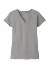 District Women's Re-Tee V-Neck DT8001 Light Heather Grey