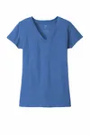 District Women's Re-Tee V-Neck DT8001 Blue Heather