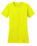 District Women's Fitted The Concert Tee DT5001 Neon Yellow