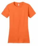 District Women's Fitted The Concert Tee DT5001 Neon Orange