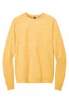 District Perfect Tri Fleece Crewneck Sweatshirt DT1304 Ochre Yellow Heather