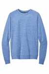 District Perfect Tri Fleece Crewneck Sweatshirt DT1304 Royal Frost