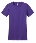 District Women's Fitted The Concert Tee DT5001 PURPLE