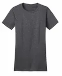 District Women's Fitted The Concert Tee DT5001 Heathered Charcoal