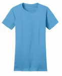 District Women's Fitted The Concert Tee DT5001 Aquatic Blue