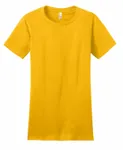District Women's Fitted The Concert Tee DT5001 Gold