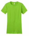 District Women's Fitted The Concert Tee DT5001 Neon Green