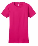 District Women's Fitted The Concert Tee DT5001 Dark Fuchsia