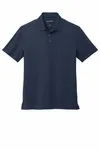 Port Authority City Stretch Flat Knit Polo K683 River Blue Navy