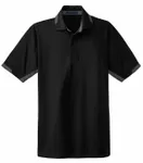 Port Authority Dry Zone Colorblock Ottoman Polo. K524 Black/ Iron Grey