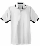 Port Authority Dry Zone Colorblock Ottoman Polo. K524 White/ Black