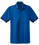 Port Authority Dry Zone Colorblock Ottoman Polo. K524 Royal/ Black
