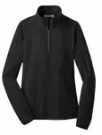 Port Authority Women's Microfleece 1/2-Zip Pullover. L224 BLACK