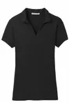 Port Authority Women's Rapid Dry Mesh Polo. L573 BLACK