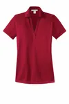 Port Authority Women's Performance Fine Jacquard Polo. L528 Rich Red