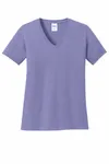 Port & Company Women's Core Cotton V-Neck Tee. LPC54V Violet