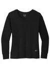 OGIO Women's Luuma Flex Long Sleeve V-Neck LOG825 Blacktop