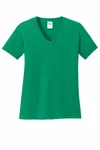 Port & Company Women's Core Cotton V-Neck Tee. LPC54V Kelly