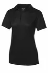 Sport-Tek Women's PosiCharge Active Textured Polo. LST690 BLACK