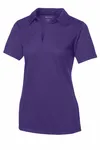 Sport-Tek Women's PosiCharge Active Textured Polo. LST690 PURPLE