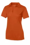 Sport-Tek Women's PosiCharge Active Textured Polo. LST690 Deep Orange