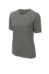 Sport-Tek Women's Rashguard Tee. LST470 Dark Smoke Grey