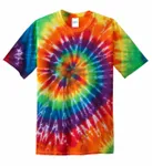 Port & Company - Tie-Dye Tee. PC147 RAINBOW