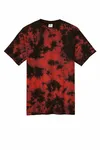 Port & Company Crystal Tie-Dye Tee PC145 Black/ Red