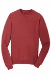 Port & Company Beach Wash Garment-Dyed Crewneck Sweatshirt PC098 Red Rock