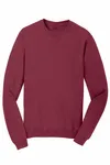 Port & Company Beach Wash Garment-Dyed Crewneck Sweatshirt PC098 MERLOT