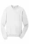 Port & Company Beach Wash Garment-Dyed Crewneck Sweatshirt PC098 WHITE