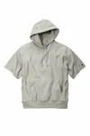 Champion Reverse Weave Short Sleeve Hooded Sweatshirt S101SS Oxford Grey