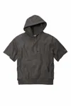 Champion Reverse Weave Short Sleeve Hooded Sweatshirt S101SS Charcoal Heather
