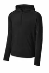 Sport-Tek Sport-Wick Stretch 1/2-Zip Hoodie ST856 BLACK