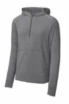 Sport-Tek Sport-Wick Stretch 1/2-Zip Hoodie ST856 Charcoal Grey Heather