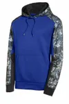 Sport-Tek Sport-Wick Mineral Freeze Fleece Colorblock Hooded Pullover. ST231 True Royal/ True Royal