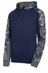 Sport-Tek Sport-Wick Mineral Freeze Fleece Colorblock Hooded Pullover. ST231 True Navy/ Navy