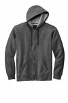 Volunteer Knitwear Chore Fleece Full-Zip Hoodie VL130ZH Charcoal Heather