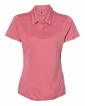 Women's Heathered Polo Power Red Heather