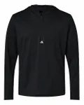 Lightweight Performance Quarter-Zip Hooded Pullover BLACK