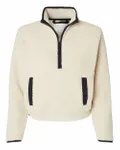 Women's Everest Half-Zip Pullover Natural/ Black