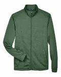 Men's Newbury Colorblock Mélange Fleece Full-Zip jacket Forest/ Forest Heather