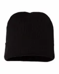 USA-Made 12" Cuffed Beanie BLACK