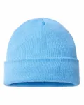 USA-Made 12" Cuffed Beanie Carolina Blue